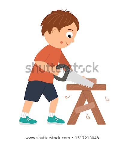 Zdjęcia stock: Cartoon Young Joiner Isolated Illustration