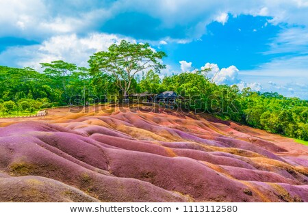 Сток-фото: Coloured Earth In Chamarel Mauritius