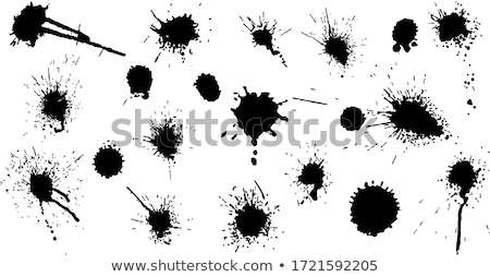 Stockfoto: Splash And Ink Vector Brush Sign Set