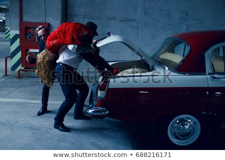 Foto d'archivio: Kidnapped Young Woman