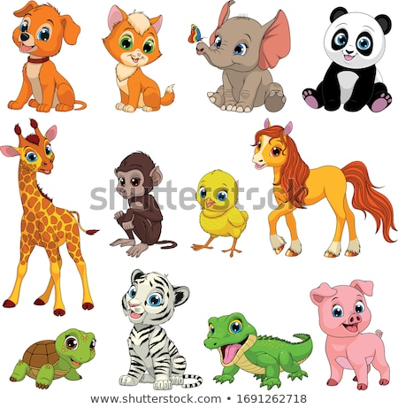 Foto stock: Wild Animal Cartoon