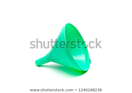 Foto stock: Green Plastic Funnel