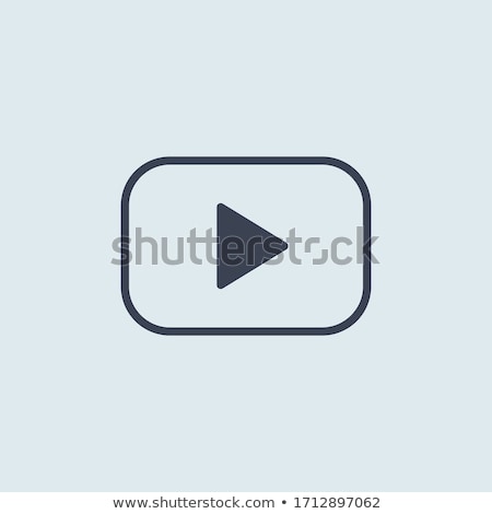 Foto stock: Stop Icon Glossy Blue Isolated On White Background