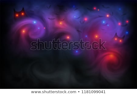 Imagine de stoc: Halloween Night Wallpaper Vector Illustration