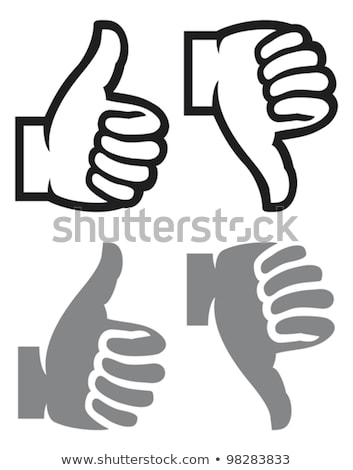 Foto stock: Thumbs Down Purple Vector Icon Design