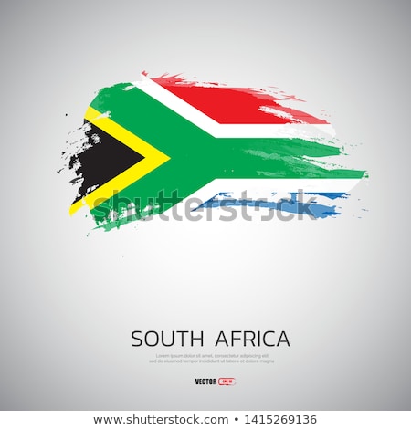 Foto stock: Grunge Flag Of South Africa