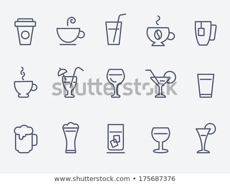 Foto d'archivio: Mug Of Hot Drink Line Icon