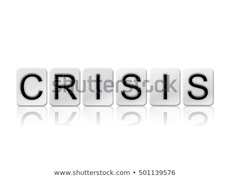 Crisis Isolated Tiled Letters Concept And Theme Foto d'archivio © enterlinedesign