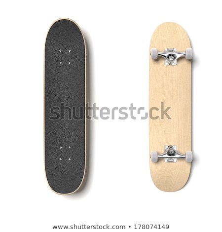 ストックフォト: Illustration Of Skateboard Deck Isolated
