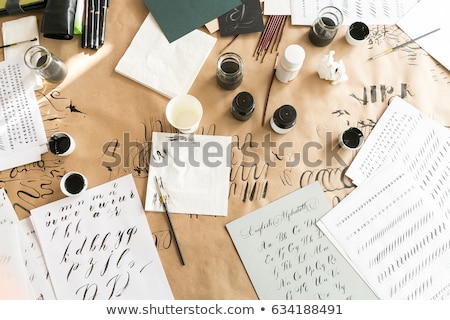 Imagine de stoc: Paper Ink And Calligraphy Pens Lettering Workshop Details