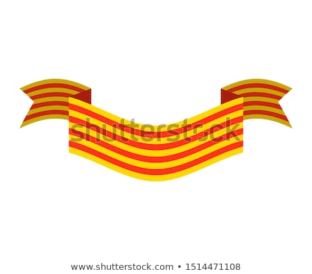 Stock fotó: Catalonia Flag Isolated Estelada Blava Banner Ribbon Symbol Of