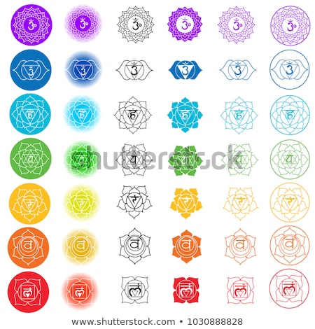 Foto stock: Chakras Set