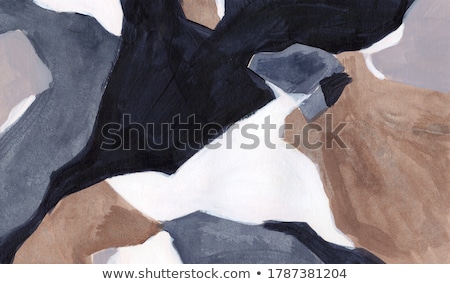 ストックフォト: Brown Painted Textured Abstract Background With Brush Strokes In Gray And Black Shades