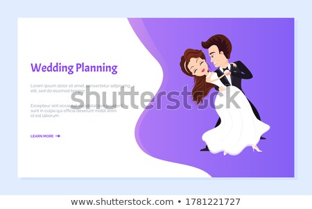 Foto d'archivio: Wedding Planning First Dance Website With Text