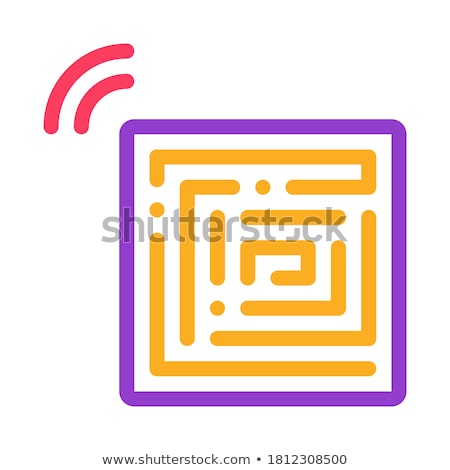 Foto d'archivio: Disposable Anti Theft Stickers Icon Vector Outline Illustration