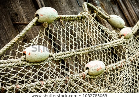 Foto d'archivio: Cork Fishing Net And Rope