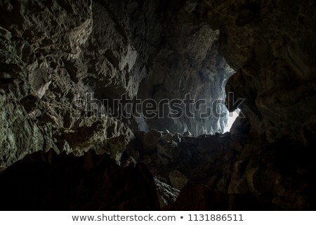 Stock fotó: Inside Dark Beach Cliff Cave