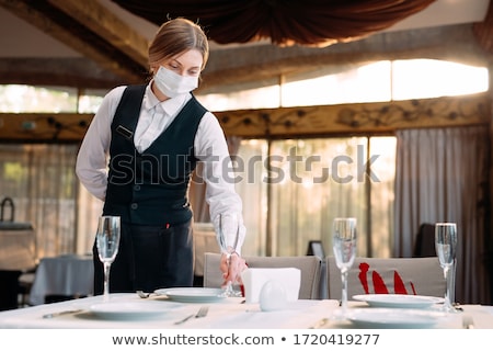 Stok fotoğraf: Waiter And Waitress