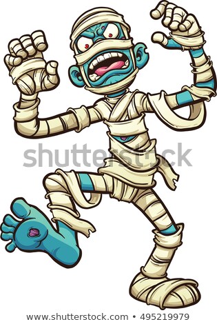 Stockfoto: Cartoon Mummy - Vector Illustration