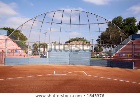 [[stock_photo]]: Baseball Field Fence Framing