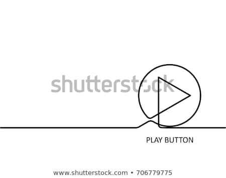 Zdjęcia stock: Hand Pushing Play Button Isolated