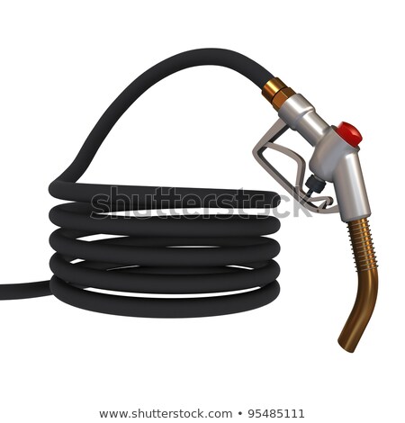 Petrol Pump Hose Curled Into A Ball 3d Rendering [[stock_photo]] © cherezoff