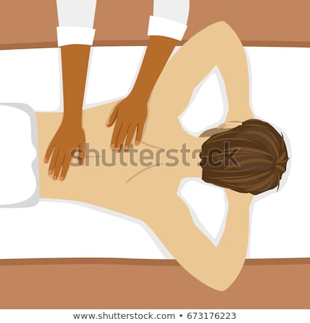 Stock foto: Man Having A Back Massage