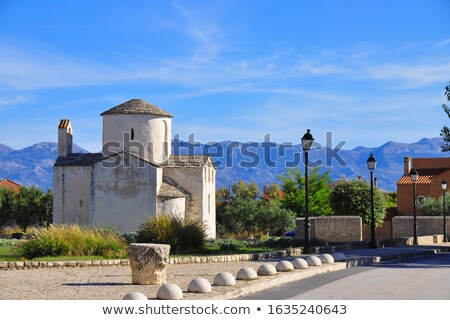 Stock fotó: Old Stone Church Surrounded By Nature In Dalmatia Croatia