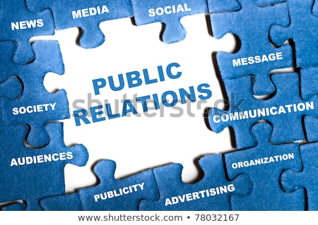 Stockfoto: Puzzle With Word Public Relations