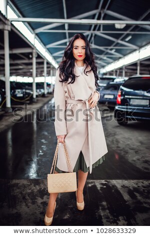 Stock fotó: Back View Of Businesswoman Walking To Her Car On Parking