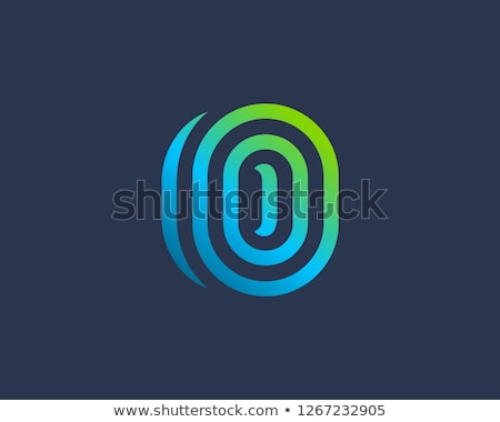 Foto stock: Abstract Symbol Of Oval Letter A Icon