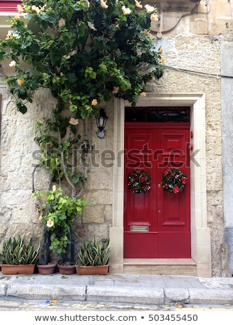 Zdjęcia stock: Traditional Front Door From Malta