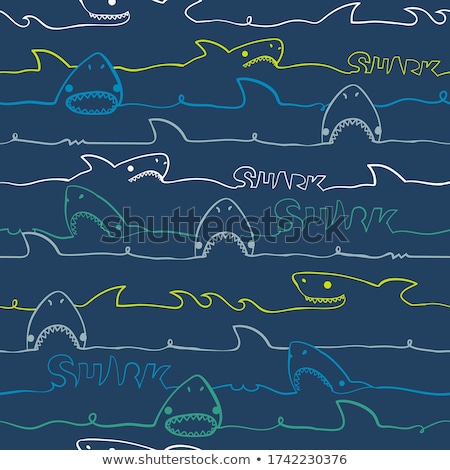 Сток-фото: Set Of Baby Boy Patterns Seamless Blue Pattern Vector Graphic Design Elements