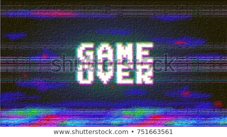 Game Over Template Design Stock foto © brainpencil