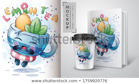 Tea With Mint And Lemon Poster And Merchandising ストックフォト © rwgusev