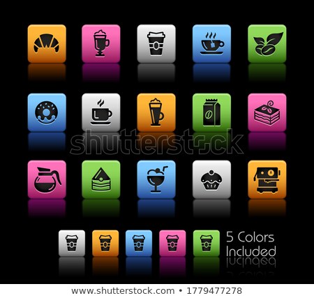 Coffee Shop Icons Colorbox Series Foto stock © Palsur