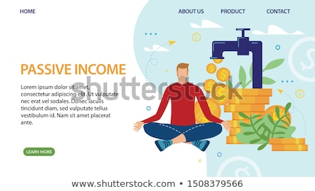 Foto stock: Passive Income Concept Landing Page