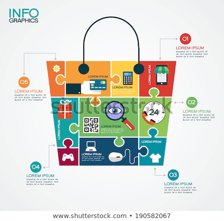 Stock photo: Shopping Bag With Puzzle