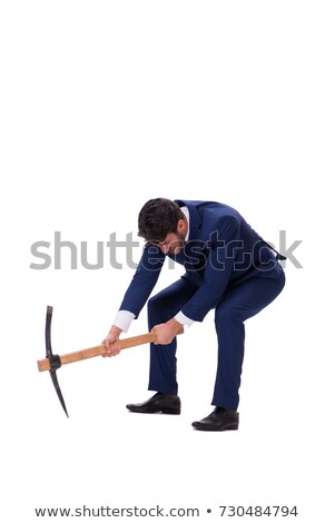 Young Man With Pick Axe Stock foto © Elnur