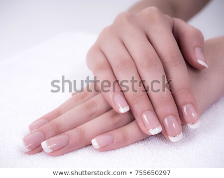 Stock photo: Beautiful Female Body Over Blurred Background