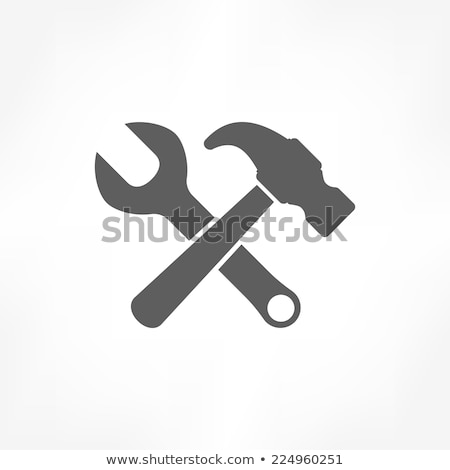 Stock foto: Hammer And Wrench