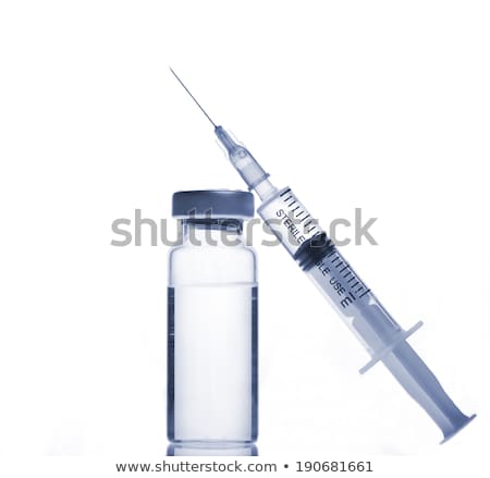 Stok fotoğraf: Syringe And Glass Bottle