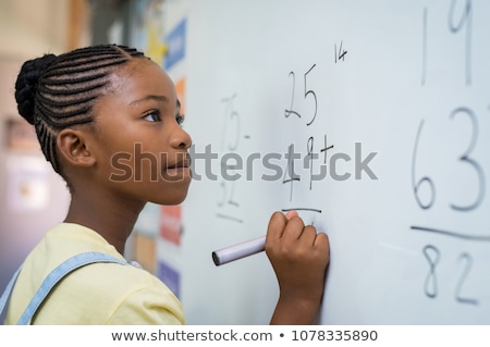 Stock photo: Student Solving A Problem