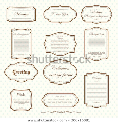 Stock photo: Abstract Vintage Frame And Elements Background