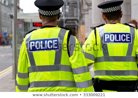 ストックフォト: British Police Officers Helmet