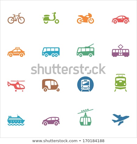 [[stock_photo]]: Colorful Transportation Icons