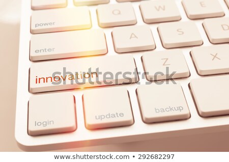 Computer Keyboard With Typographic Network Button Сток-фото © vinnstock