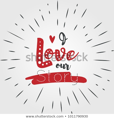 Stok fotoğraf: Love Story Logo Symbol