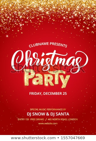 Stock photo: Christmas Party Flyer For Music Night Events Club Poster