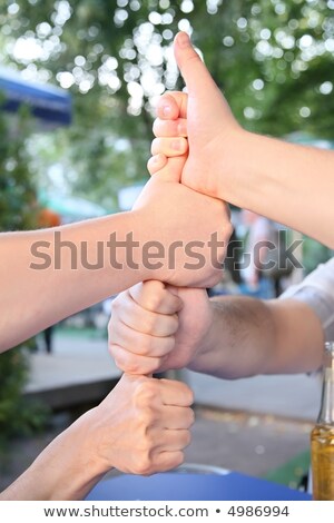 Stockfoto: Ier · handen · op · elkaar